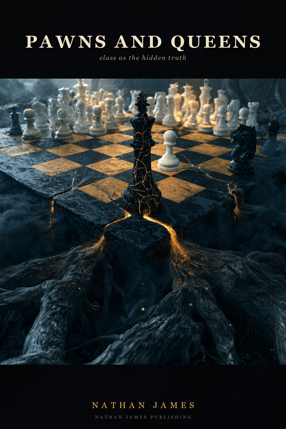 <em>Pawns and Queens</em> front cover